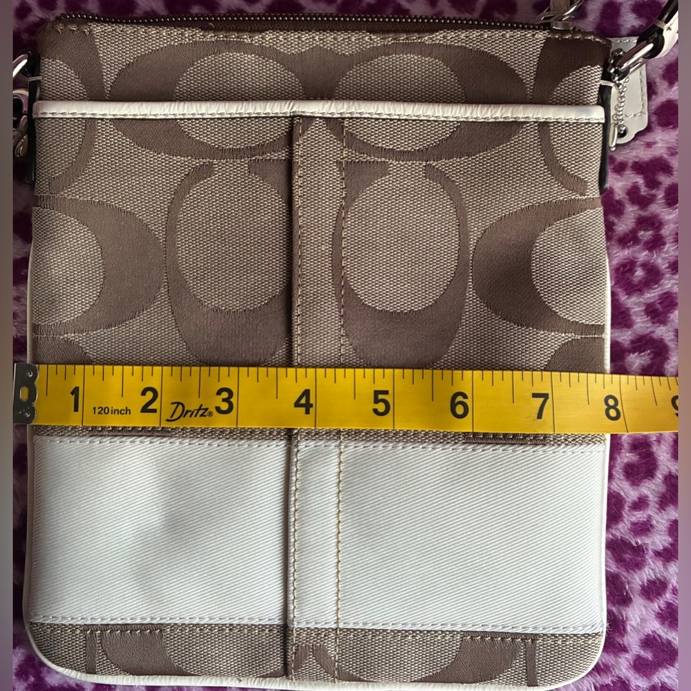 COACH Crossbody Bag,Coach Brown and Cream Crossbody Bag - Picture 16 of 16